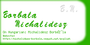 borbala michalidesz business card